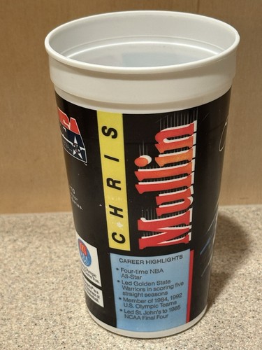 1992 McDonald's Dream Team Olympics Basketball Plastic Cup Set of 10 -Complete - Picture 11 of 23