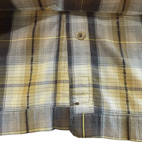 Camicia da campeggio KUHL Mountain Grown con bottoni manica corta a quadri da uomo taglia 2XL marrone - Foto 10 di 12