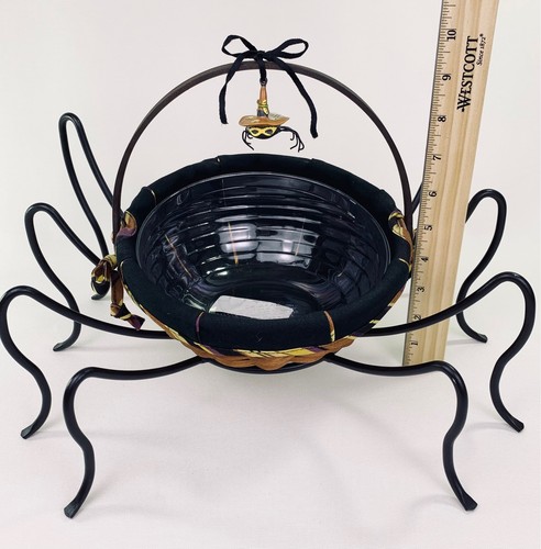 Longaberger kleine Leckereien Halloween Korb mit schmiedeeisernem Spinnenständer 2006 - Bild 21 von 23