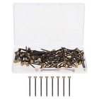 120Pcs Picture Hanging Nails Office Hanging Picture Hook Pin Copper-head Nails