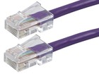 Monoprice Cat6 Ethernet Patch Cable - 1ft - Purple, RJ45, 550Mhz, UTP, 24AWG