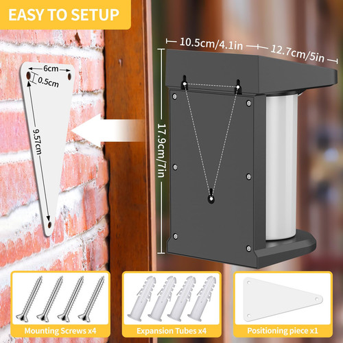 Solar Porch Lights Outdoor Waterproof 2 Pack Motion Sensor Outdoor Lights Wa - Bild 5 von 8
