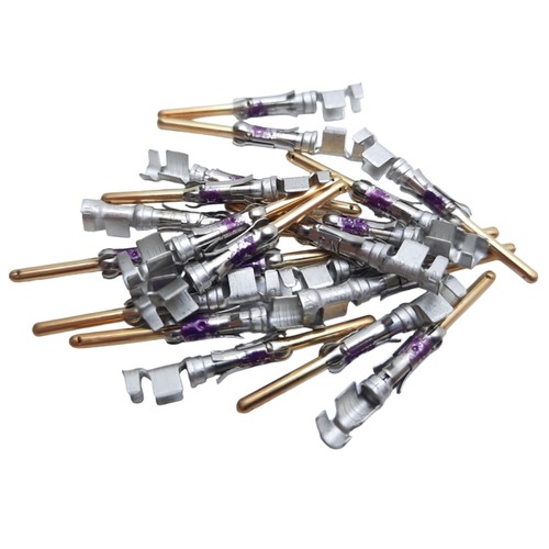 Lot of 20 TE Connectivity 66361-4 AMP/Tyco Pin Contact Crimp, 18-14AWG, 13A - Picture 1 of 10