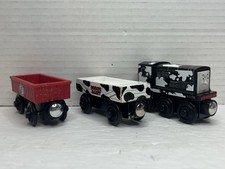 Thomas Train Wooden Railway Dairy Diesel Sodor Milk Tanker Car Magnetic Lot