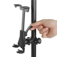 Adjustable Mic Music Stand Tablet Holder Mount For 7-11" Tablet iPad Samsung Tab