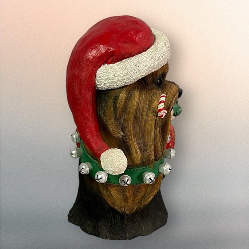 Danbury Mint Christmas Yorkie Yorkshire Terrier Holiday Statue Figure W/ Papers - Picture 10 of 14
