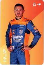 Kyle Larson - 2024 Indy 500 Promo Hero Card Signed HMS Arrow McLaren Autograph