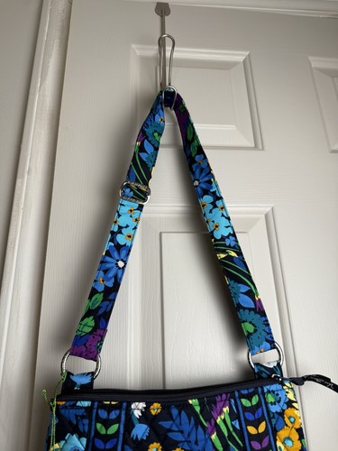 Vera Bradley Midnight Blues Crossbody Hipster Tasche Blau Gelb Blumen Neu mit Etikett - Bild 3 von 11