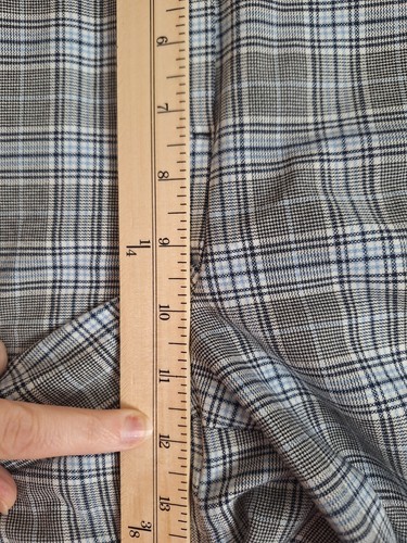 Ann Loft Pants Womens 14 Blue Plaid Riviera Slim Ankle Stretch 36x27 Preppy Golf - Picture 8 of 12