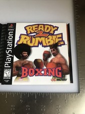 Playstation 1 Ready 2 Rumble Boxing Black Label 1999 Manual Art & Disk Only