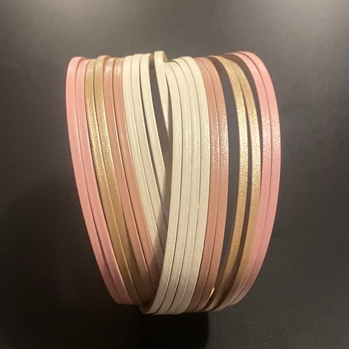 Kunstleder Armband Mehrere Farben Magnet Silber Verschluss Modeschmuck 8" - Bild 11 von 13