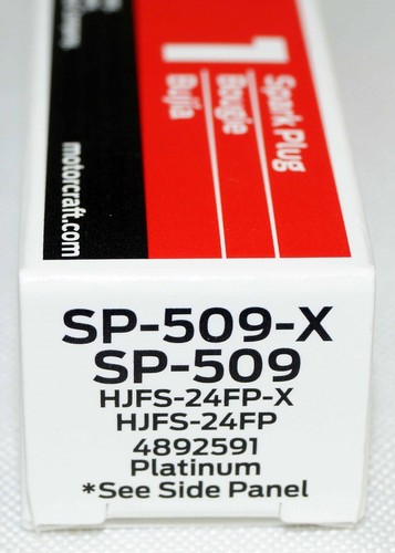 4 OEM Genuine Motorcraft Platinum Spark Plug SP-509-X HJFS24FPX Ford 4.6 5.4 6.8 - Picture 2 of 7
