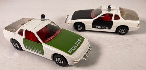 Corgi Porsche 924 Polizei und Polizei. 2 Autos