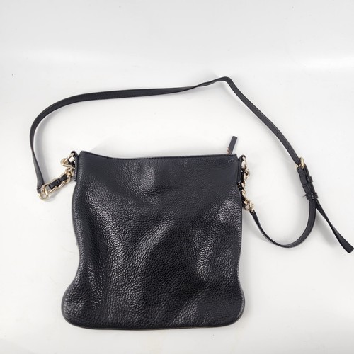 Kate Spade Jackson Top Zip Crossbody Bag Black Pebble Leather Classic Everyday - Picture 8 of 11