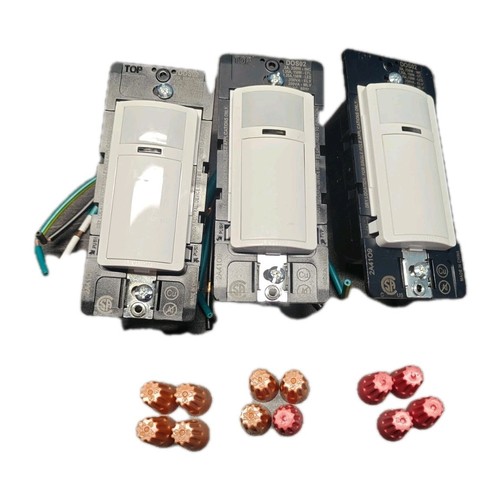 3x NEU Leviton Decora einpoliger Bewegungsmelder Schalter weiß 2,5A R02-DOS02-1LW