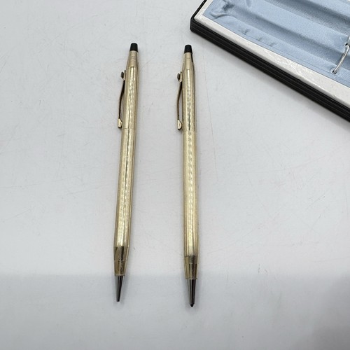 CROSS CLASSIC CENTURY Pen & Pencil Set 12 Kt G F Gold  IBM Logo Made in USA - Picture 9 of 12