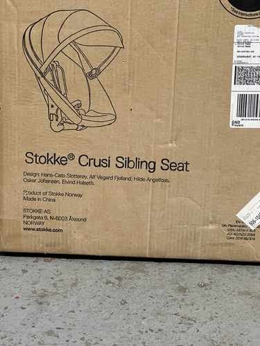 Stokke Crusi Sibling Seat 816559119601 Black - Picture 3 of 9