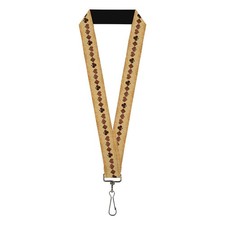 Buckle-Down Lanyard - Casino Accessory, Suits Tan Stone, Standard