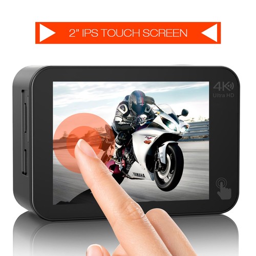 ✅Cámara de acción Campark 4K/30FPS 20MP pantalla táctil WiFi 170° cámara impermeable EE. UU. - Imagen 2 de 8