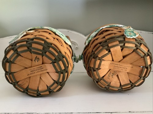 2 Longaberger Lucky You Baskets St Patrick's Day Protectors Liners TOs & 1 Lid - Picture 7 of 7