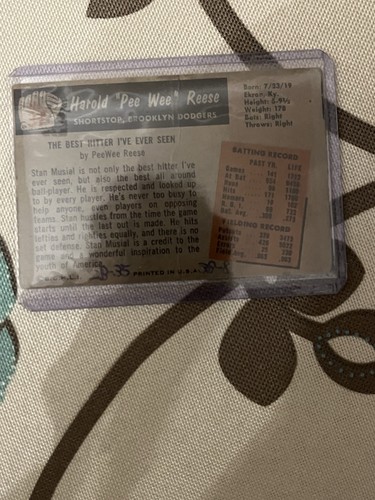 1955 Bowman - Pee Wee Reese #37 - Picture 2 of 2