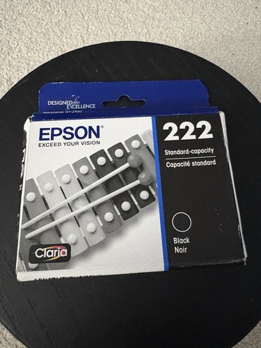 Epson 222 Black Ink Cartridge - New Sealed - Exp 12/24 - 第 1/4 張圖片