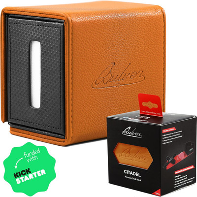 Orange Citadel Deck Block for Magic: the Gathering Cards - 100+ TCG Card Deckbox