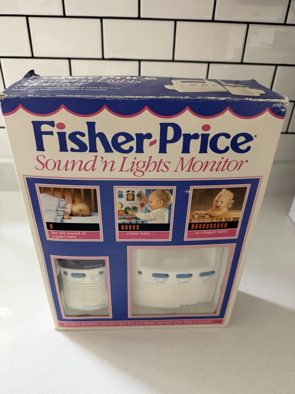 Vtg 1993 Fisher Price 1555 Super Sensitive Nursery Baby Monitor Tested & Manual