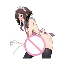 EARLFAMILY 5.1" Megumin Futa Car Sticker Motorcycle Bumper Anime Trunk SUV Decal