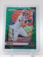 ERICK ALL 2024 PANINI PRIZM ROOKIE FOOTBALL GREEN WAVE BENGALS RC Q4844