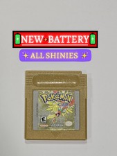 Pokemon Gold - All Shiny - New BIG Battery - Authentic & Saves