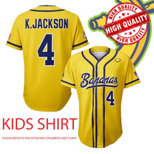 Savannah Bananas 4 Jackson Baseball Jersey 3D AOP Fans Kids Youth 1J0676