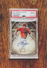 2014 Topps Five Star-Mike Trout Auto /50🔥PSA 10-POP 1! Angels MVP HOF