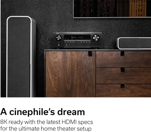 Denon AVR-S760H 7.2 Ch 8K AV Receiver 75W Dolby Atmos DTS:X HEOS Alexa - Picture 3 of 6