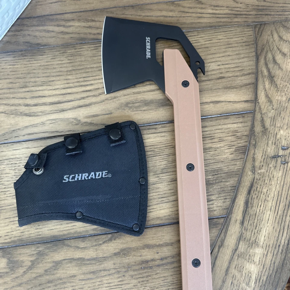 Hacha Schrade Frontier marrón 1121078 nueva Foto 2 de 4