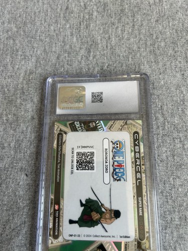 One Piece Cybercel Series 1 | Roronoa Zoro | Super Rare Graded CGC 8.5 - Bild 6 von 8
