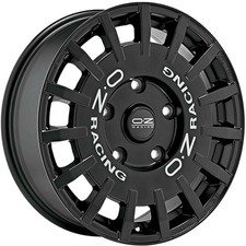 4x Alufelgen OZ RALLY RACING VAN MATT BLACK+SILVER LETTERING 8x18 ET56 LK5 120 1