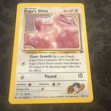 Koga's Ditto Holo Rare 10/132 Gym Challenge Pokemon English 