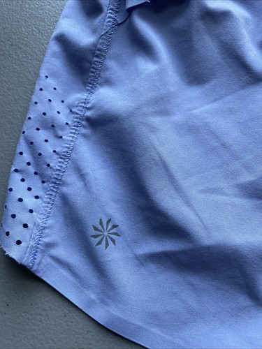 Athleta Hustle 3” Shorts Womens XS Lavender Elastic Waist Athletic Running - Picture 7 of 10