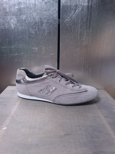 Zapatos con cordones HOGAN como nuevos talla 40 gris plata zapatos bajos zapatillas 1846 - Imagen 3 de 13