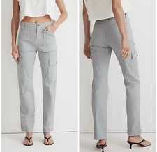 Madewell The Garment-Dyed '90s Straight Cargo Pant Solstice Size 23 Herringbone