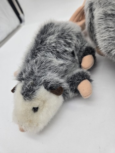 Folkmanis Folktails Mama & Baby Opossum Possum Puppet Stuffed Animal With Tags - Picture 3 of 16