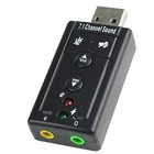 3X (zewnętrzna karta dźwiękowa USB, 7.1-kanałowy adapter audio z interfejsem 3,5 mm,2884