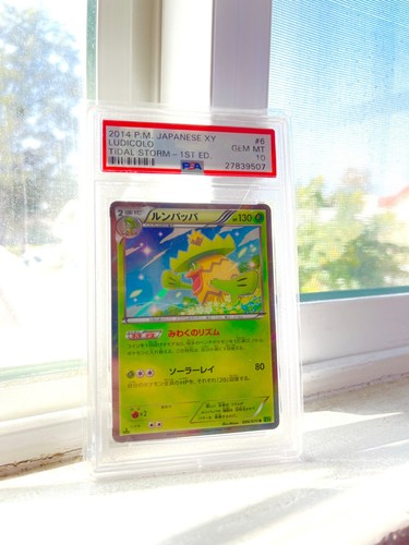 PSA 10 Ludicolo 006/070 Holo 1st Ed Japanese XY Tidal Storm Pokemon Card - Picture 2 of 2