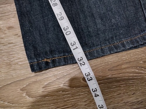 Levis 514 Jeans Mens 36x32 Blue Slim Straight Stretch Denim Dark Wash Zip Fly - Picture 7 of 10