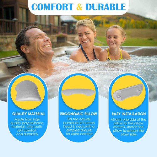 6472-970 680 Reverse Wrap Around grau Kissen für Sundance 680 Serie Spas Kissen - Bild 4 von 12