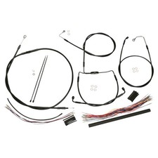 Magnum 486311 Black Vinyl XR Handlebar Installation Kit w/ Black Fittings for