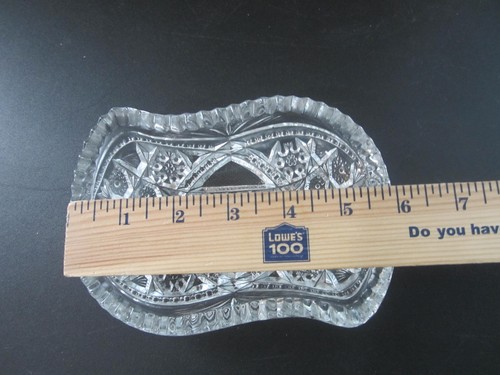 Lot of Two (2) Vintage Mckee Clear Fentec Relish Candy Dish Sawtooth Edge - Picture 19 of 20