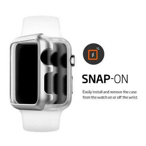 Funda protectora a presión para Apple Watch Series 6/5/4/SE 44/40 mm + protector de pantalla - Imagen 3 de 18