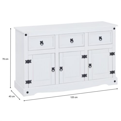 Mexico Sideboard Anrichte Kommode im Landhausstil Kiefer massiv - Bild 8 von 8